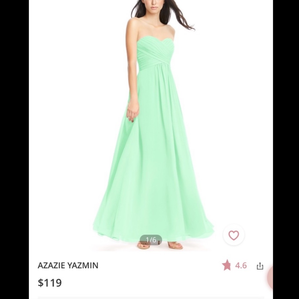 Azazie Mint Green bridesmaid dress